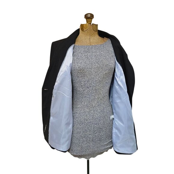 Calvin Klein Blazer Jacket Womens Size 22W Black 2 Button Front Lined Pockets - Picture 8 of 10